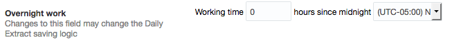 This screenshot shows the Overnight work setting on the Business Rules page.