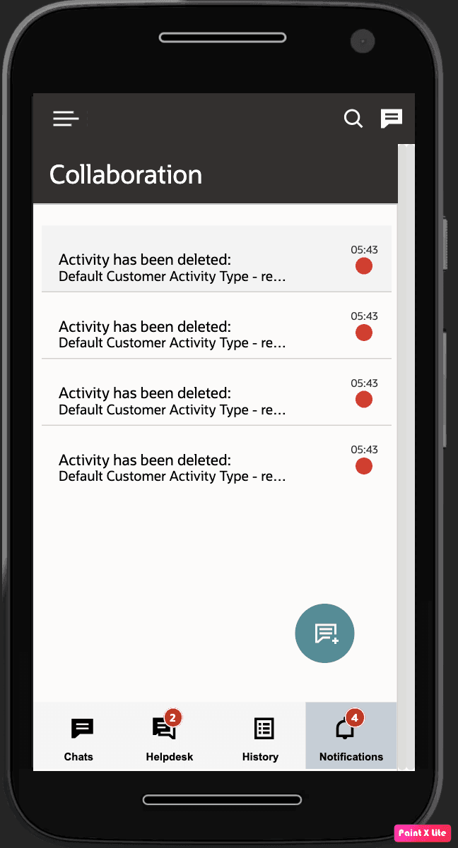 Collaboration mobile app