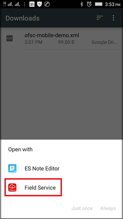 This screenshot shows the options to create shortcuts on the Mobile screen. .