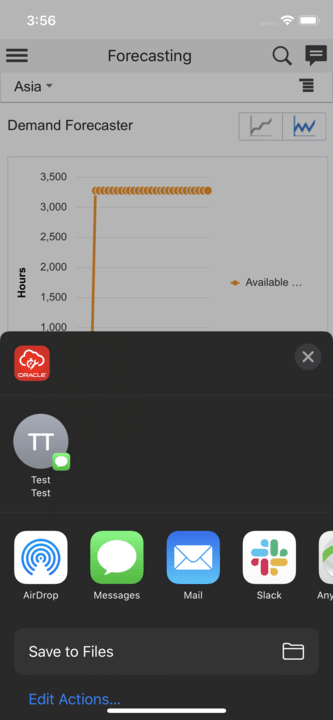 This screenshot shows Edit Action Option to save the file.