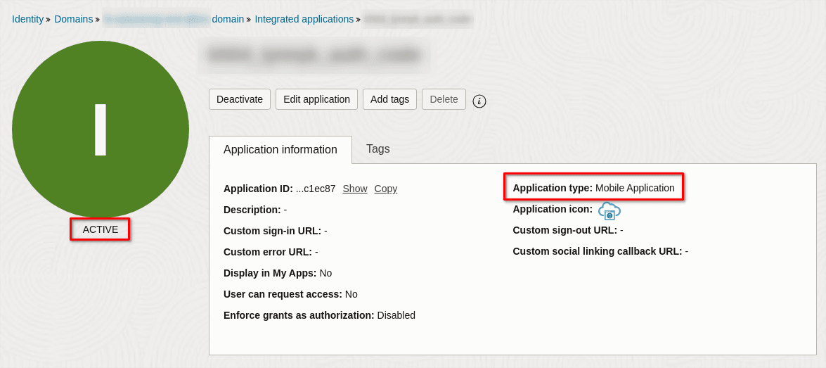 This screenshot shows the IDCS application.