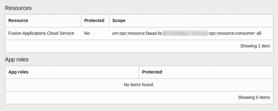This screenshot shows the Resources application.