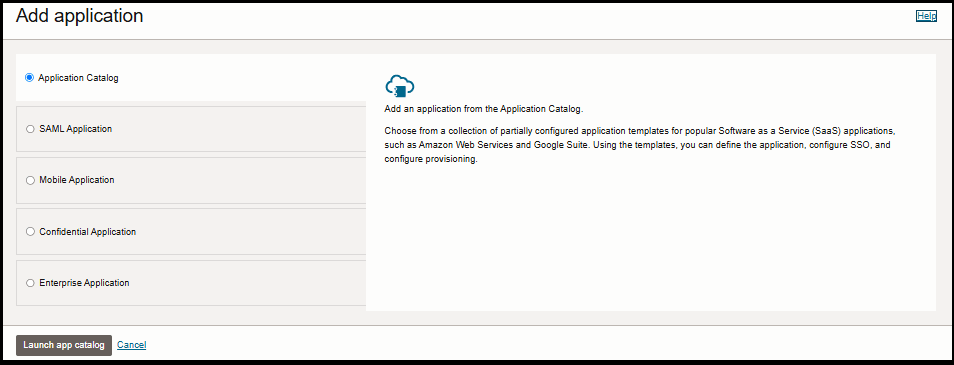 This screenshot shows the Add applications page.