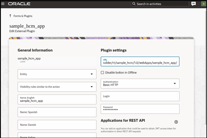 This screenshot shows the Sample Edit Plugin screen.