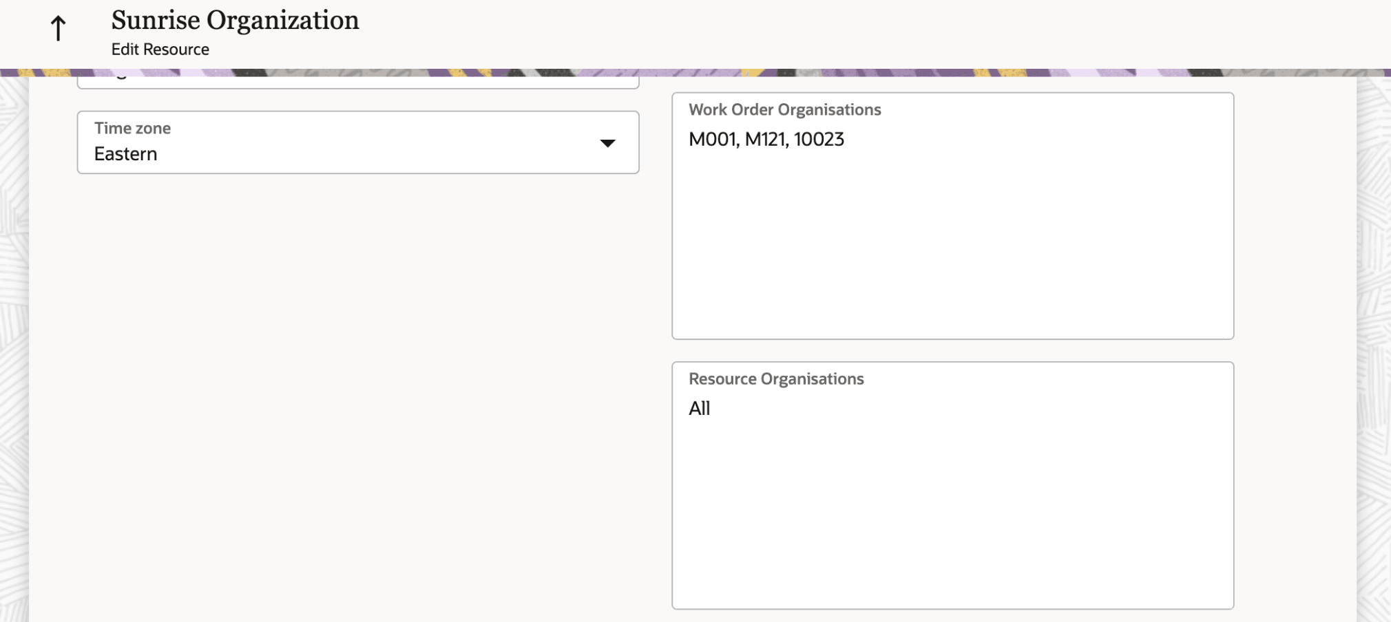 This screenshot shows the Edit Resource page.