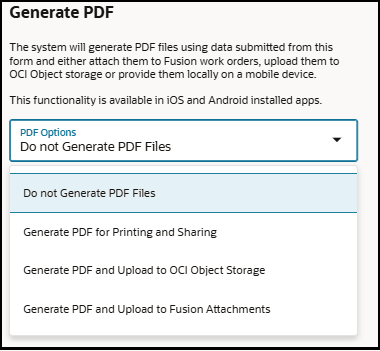 This is the screenshot for Generate PDF section.