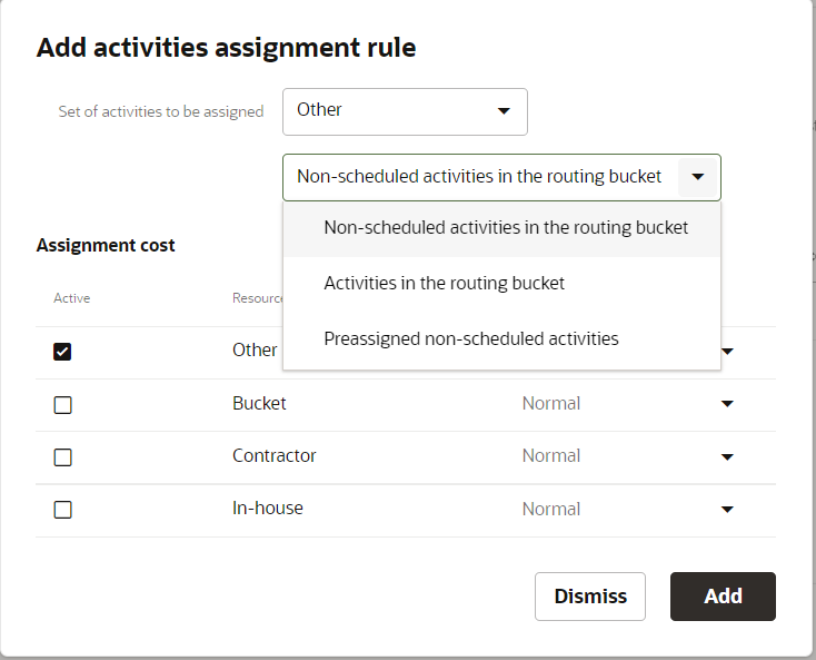 Image shows Filter parameters dialog box showing SLA policies