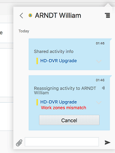 This image shows the Sender Side activity transfer.