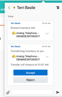 This image shows the Receiver Side Inventory Transfer.