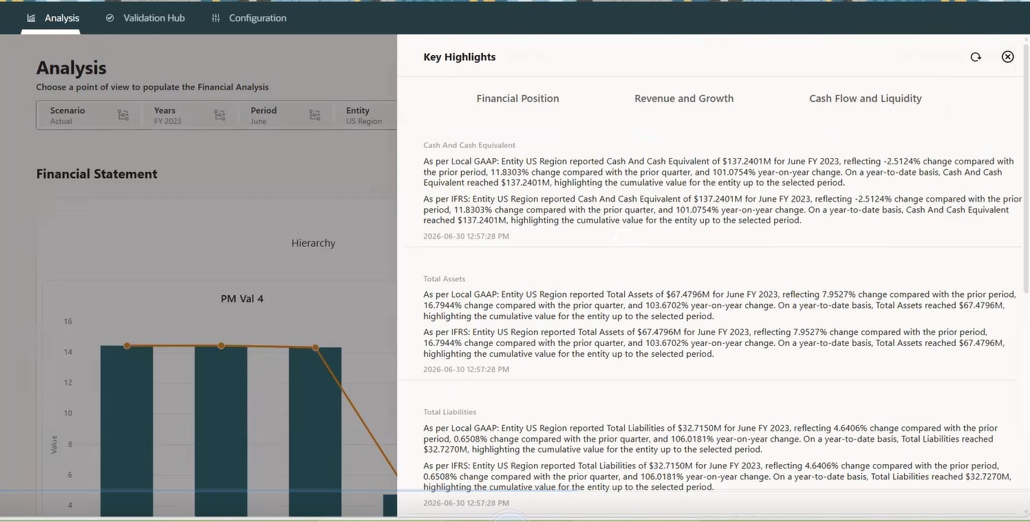 Financial Analysis Key Highlights Example Financial Analysis Key Highlights Example