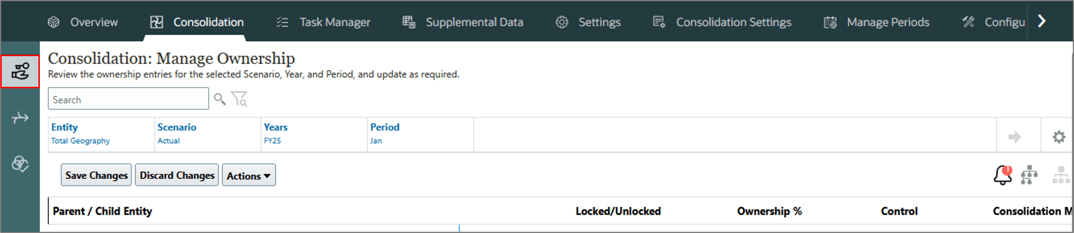 Manage Ownership Tab