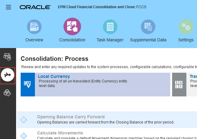 Consolidation Process page