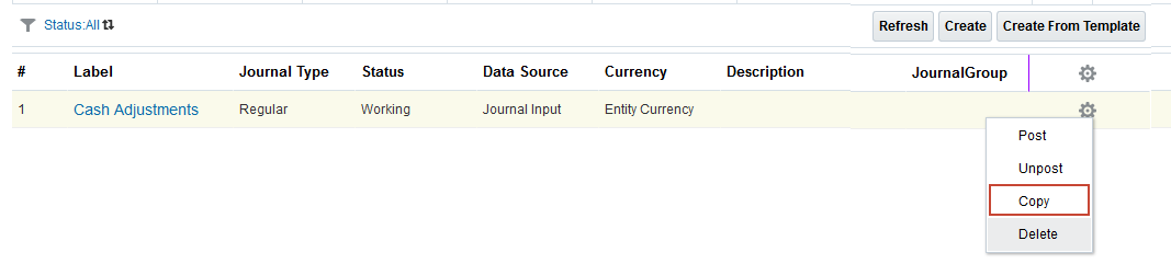 Copy option