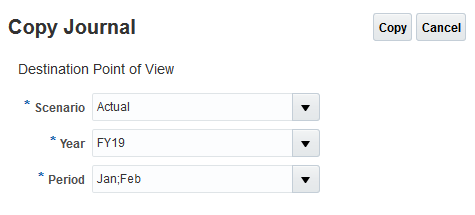 Copy Journal Dialog Box