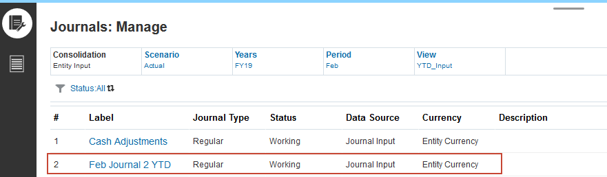 Journal list