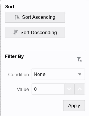 Filter dialog for new ad hoc