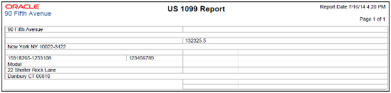 The US 1099 Report is illustrated in this graphic.