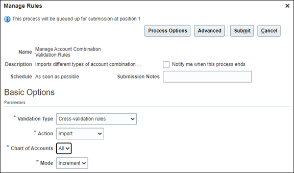 An image of the Manage Rules dialog box.