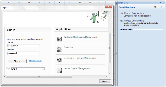 This image shows the Sign In window.