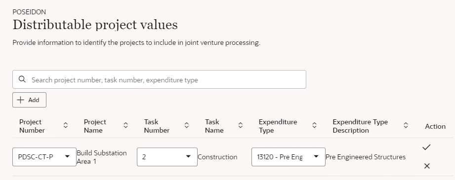 This image shows the Distributable Project Values tab.