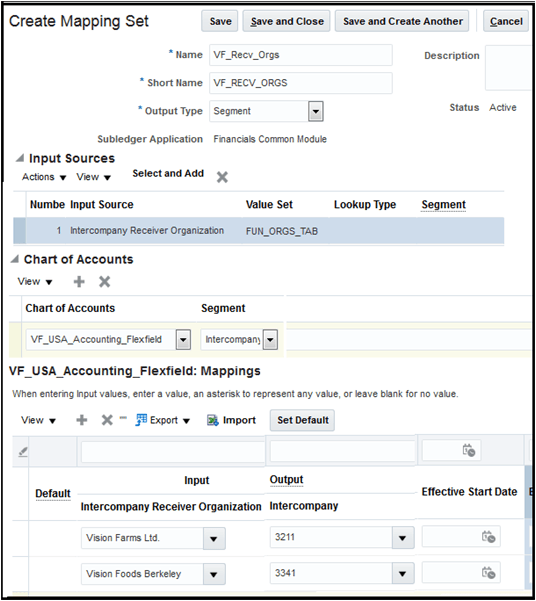 The image illustrates how to create a mapping set for the provider distribution.