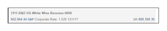 This figure shows an example of the notification with the account number.