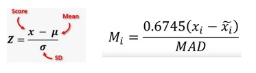 Modified Z-score example