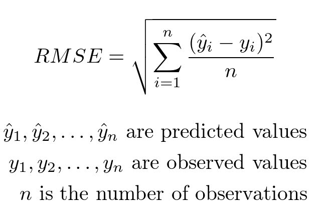 RMSE formula