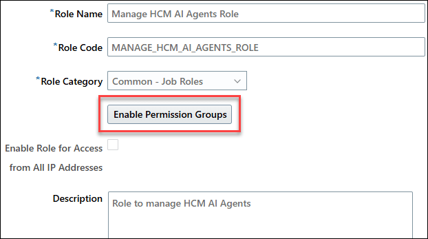 Enable permissions
