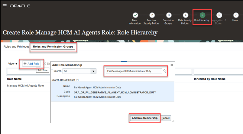 Add Fai Genai Agent HCM Administrator Duty role