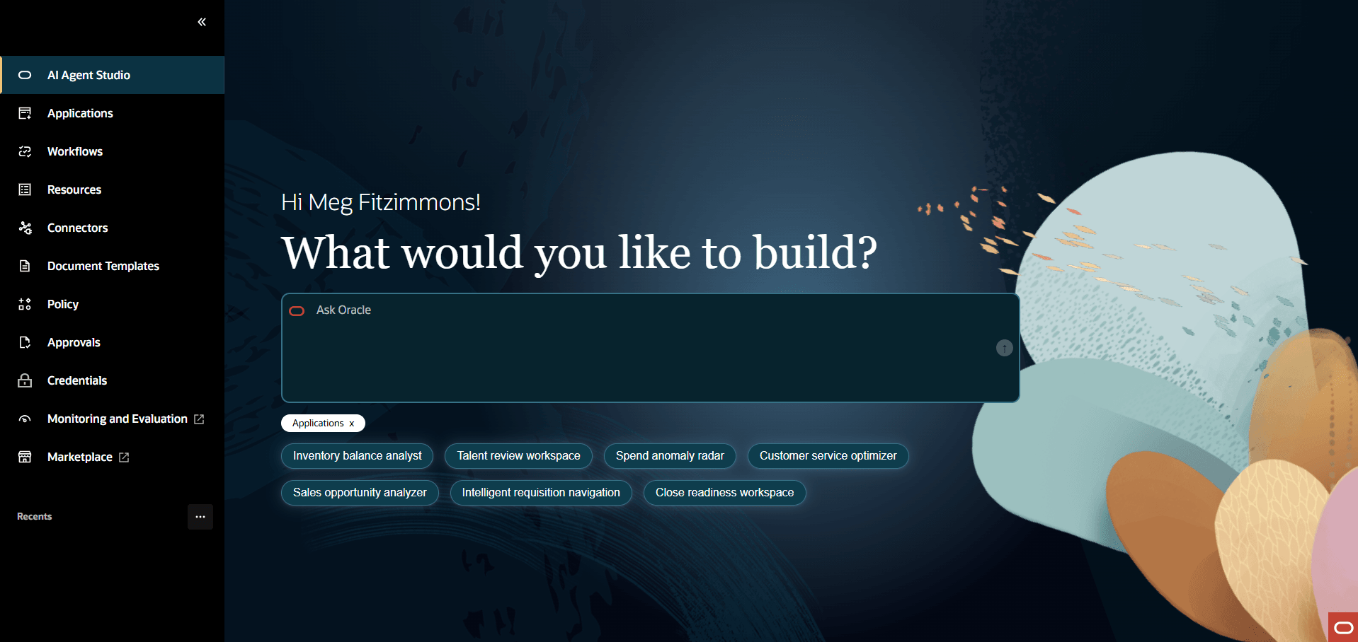 AI Agent Studio Homepage