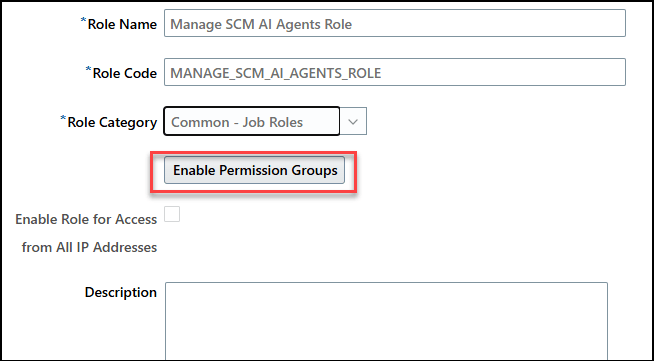 Enable permissions