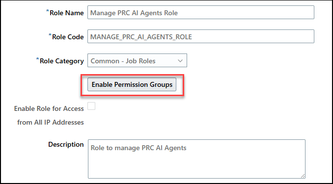 Enable permission groups