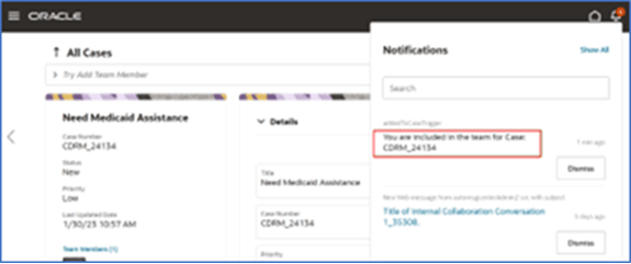 Image shows the field with the trigger inserted