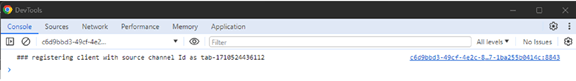A screenshot of the Developer Tools window.