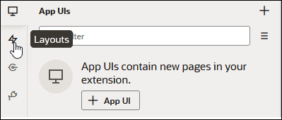 Screenshot of the App UIs window
