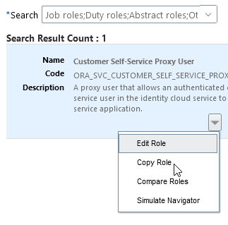 A screenshot of the Copy Role UI.