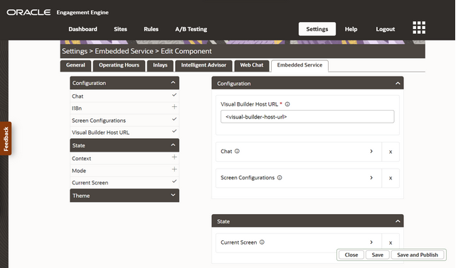 A screenshot of the Edit Component UI