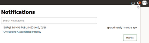 Notifications window