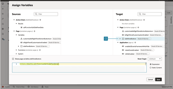 Assigning variables.