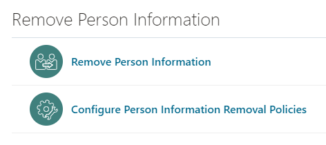 Remove Person Information Pages