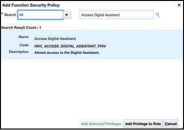 Image of the Add Function Security Policy window