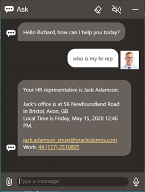 Image of the HR rep's name, address, email, and phone