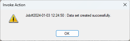 Data Set created successfully
