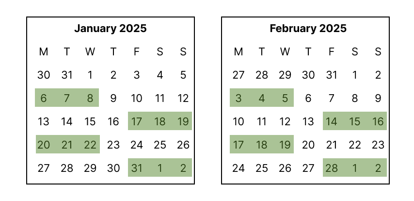 2-week cycle