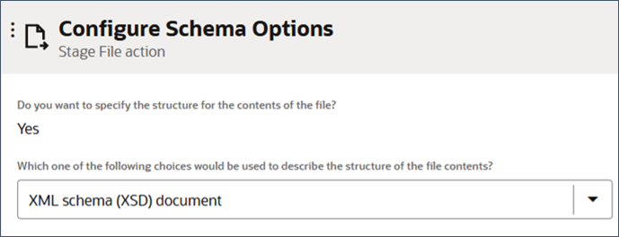 specify the type of file that defines the file structure.