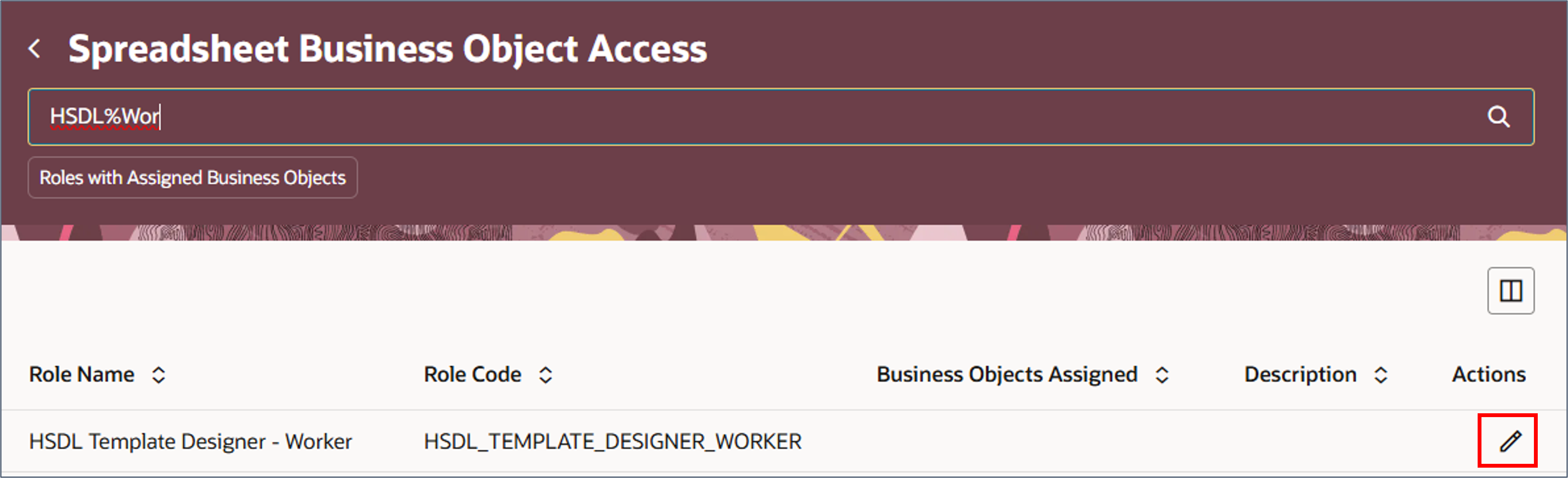Search for and select your job role