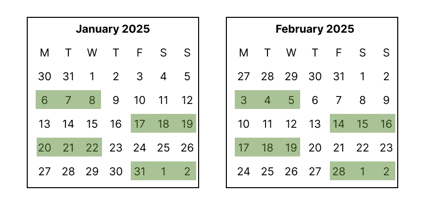 2-week cycle