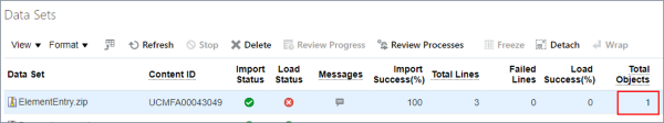 Click Total Objects