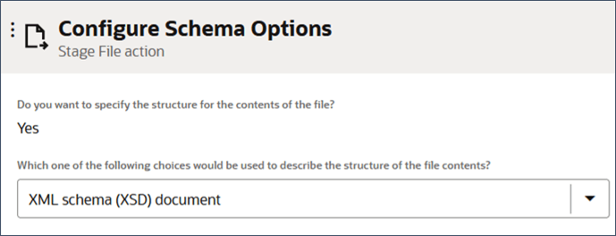 specify the type of file that defines the file structure.
